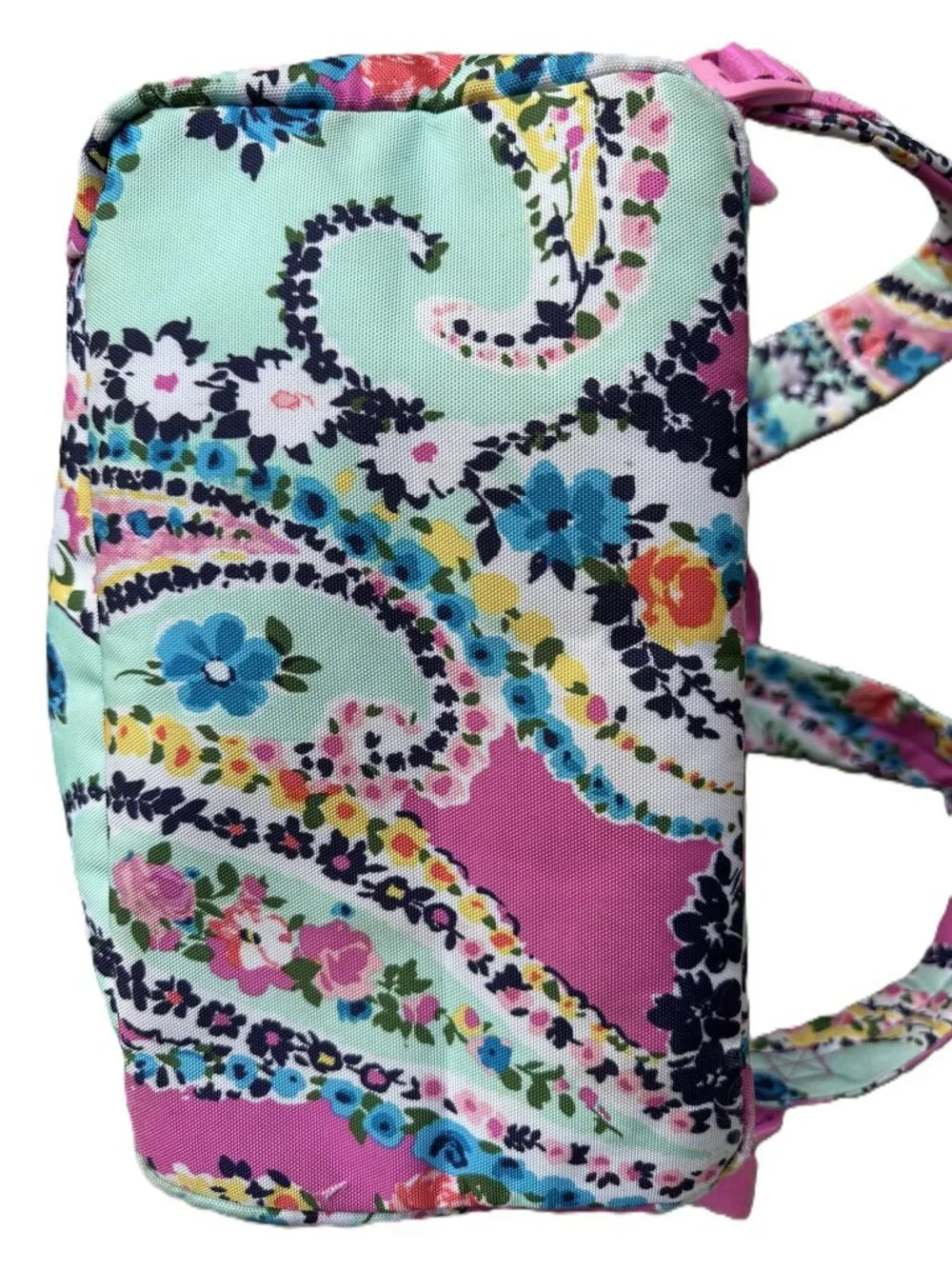 Vera Bradley Wildflower Paisley Backpack Multi Pockets and Laptop Section